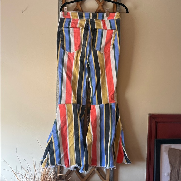 Free People Multicolor Vertical Stripe Pants - Picture 2 of 5